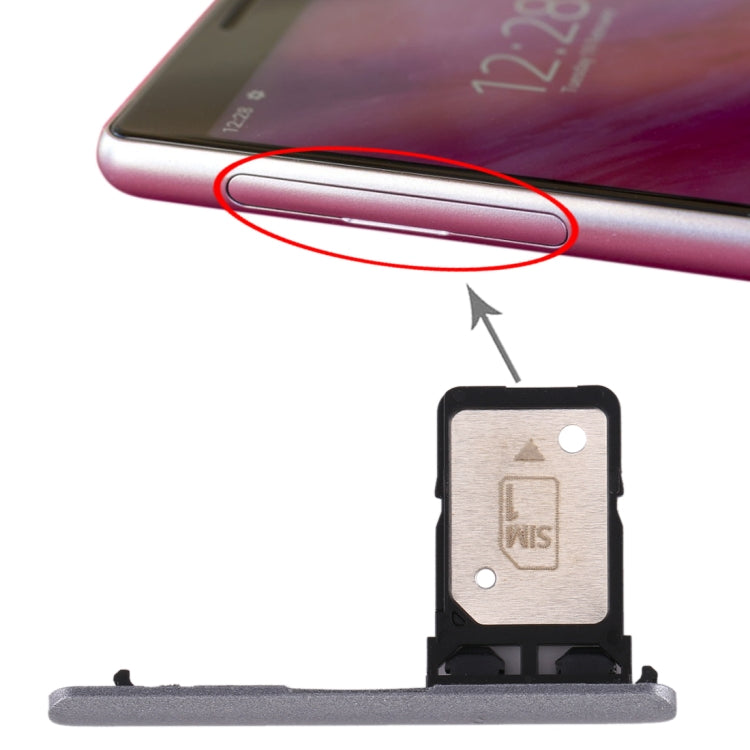 Original Single SIM Card Tray for Sony Xperia 10 - Pink