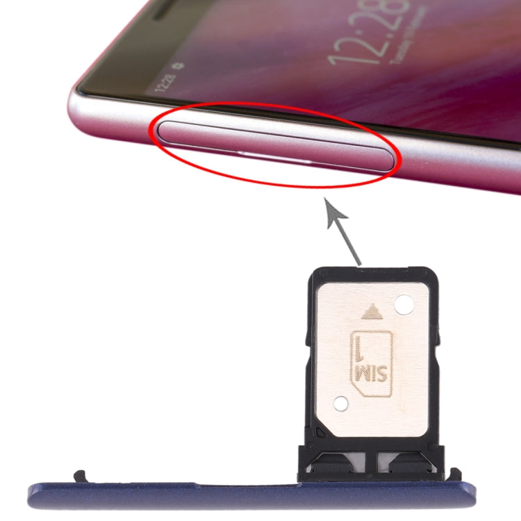 Original Single SIM Card Tray for Sony Xperia 10 - Pink