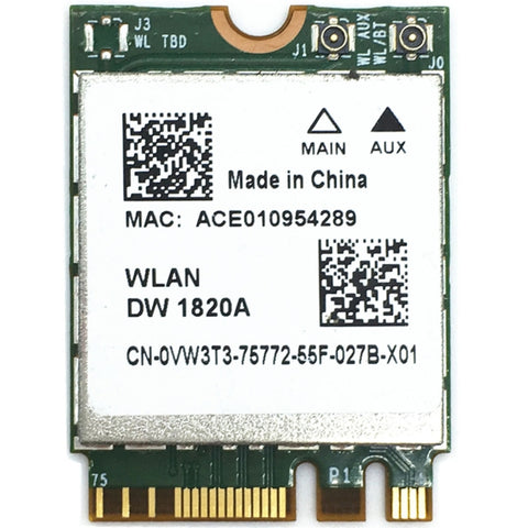 Scheda Wireless WiFi DW1820A BCM94350ZAE 802.11ac BT4.1 M.2/NGFF