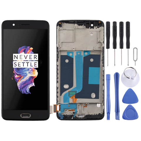 Pour OnePlus 5 A5000 TFT Materiale Schermo LCD et digitalizer assemblage complet avec corniche, Pour OnePlus 5 (TFT), Pour OnePlus 5 (TFT)