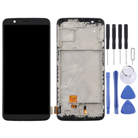 Pour OnePlus 5T A5010 TFT matériel écran LCD et numériseur assemblage complet avec corniche, pour OnePlus 5T