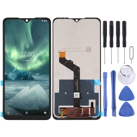Schermo LCD e digitalizzatore assemblato completo per Nokia 7.2 / 6.2 / TA-1193 / TA-1178 / TA-1196 / TA-1181, Per Nokia 7.2