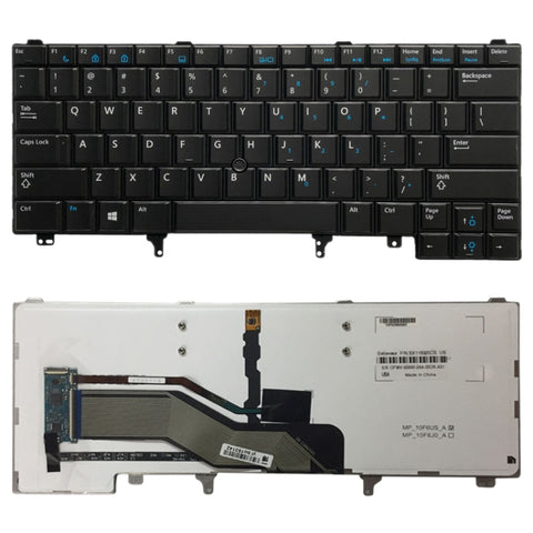 Version américaine avec rétroéclairage et puntamento pour Dell Latitude E6420 E6320 E6430 E5420 E5430 E6430s, pour Dell Latitude E6420 (US)