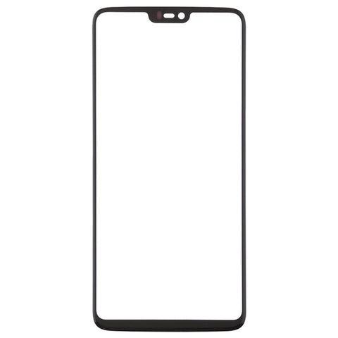 Par lente en vetro esterna dello schermo anteriore OnePlus 6, pour OnePlus 6 Noir