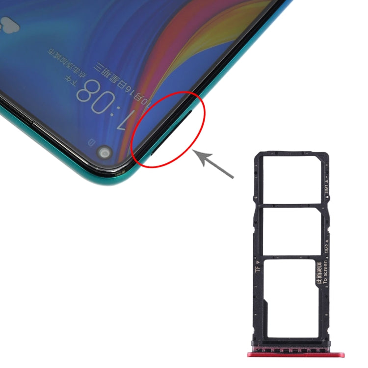 SIM Card Tray + SIM Card Tray + Micro SD Card Tray for Huawei Enjoy 10 / Honor Play 3, For Huawei Enjoy 10, For Huawei Enjoy 10 (Dark Blue)             ...