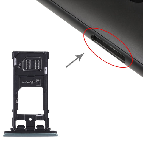 Vassoio scheda SIM + Vassoio scheda SIM + Vassoio scheda micro SD per Sony Xperia XZ2 Compact, For Sony Xperia XZ2 Compact(Brown), For Sony Xperia XZ2 Compact