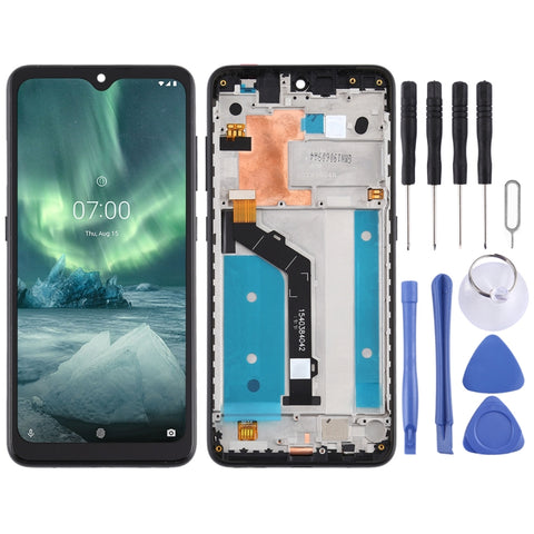 Écran LCD et numérique assemblé complet avec corniche pour Nokia 7.2 TA-1196, pour Nokia 7.2