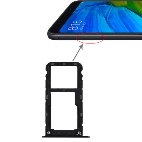 2 Vassoio scheda SIM/Vassoio scheda Micro SD per Xiaomi Redmi 5 Plus, For Xiaomi Redmi 5 Plus, For Redmi 5 Plus, For Xiaomi Redmi 5 Plus