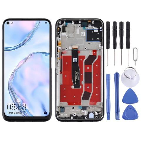Schermo LCD e digitalizzatore assemblaggio completo con cornice per Huawei Nova 6 SE, For Huawei Nova 6 SE