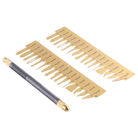 QIANLI 011 Multifonction CPU IC Coltello pour rimozione colla Lama sottile Scheda madre Chip BGA Coltello pour pulizia colla, QIANLI 011