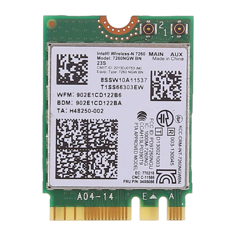 Scheda di rete wireless 7260NGW 7260BN per Lenovo 2014 X1 T440 L540 X240, 7260NGW