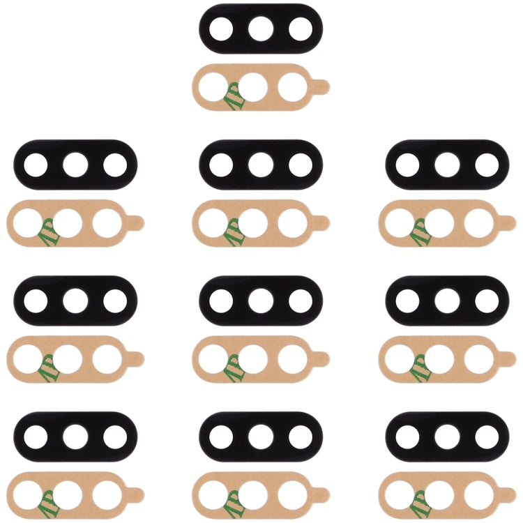 10 PCS Back Camera Lens & Adhesive for Xiaomi Mi 8 Repair