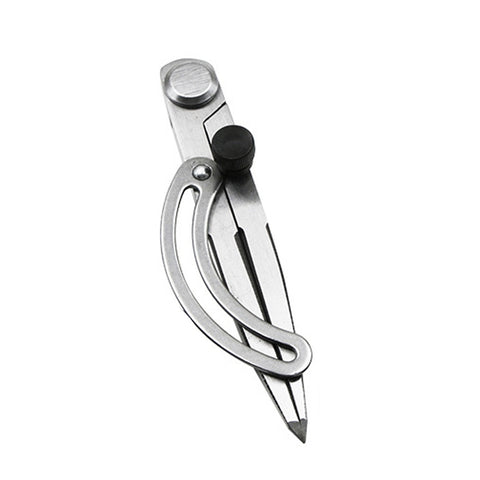 Bussola per calibro di spaziatura della testa in acciaio al carbonio Strumento di rivestimento laterale in pelle industriale, lunghezza: 126 mm, Length: 126mm
