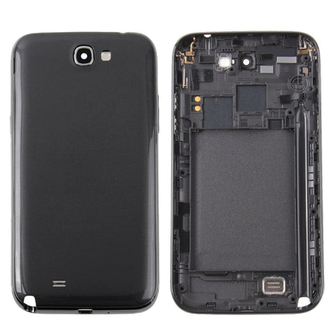 Pour Galaxy Note II / N7100 Corniche centrale + cache batterie postérieur, Pour Samsung Galaxy Note II / N7100