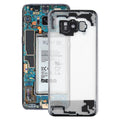 Per Samsung Galaxy S8 + / G955 G955F G955FD G955U G955A G955P G955T G955V G955R4 G955W G9550 Cover posteriore batteria trasparente con copriobiettivo fo...
