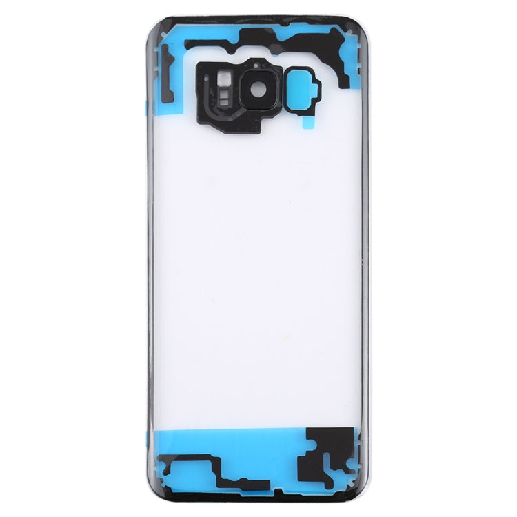 Per Samsung Galaxy S8 + / G955 G955F G955FD G955U G955A G955P G955T G955V G955R4 G955W G9550 Cover posteriore batteria trasparente con copriobiettivo fo...