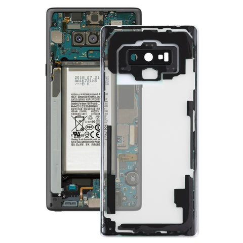Per Samsung Galaxy Note9 / N960D N960F Cover posteriore batteria trasparente con copriobiettivo fotocamera, For Galaxy Note9
