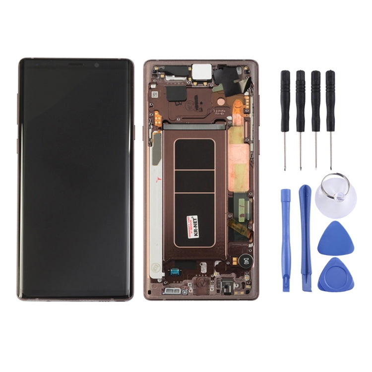 LCD Screen and Digitizer Full Assembly with Frame for Galaxy Note9 / N960A / N960F / N960V / N960T / N960U, For Galaxy Note9 (Frame)                    ...