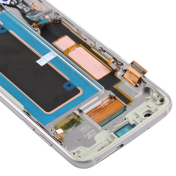 Original Super AMOLED Material LCD Screen and Digitizer Full Assembly(with Frame / Charging Port Flex Cable / Power Button Flex Cable / Volume Button Fl...