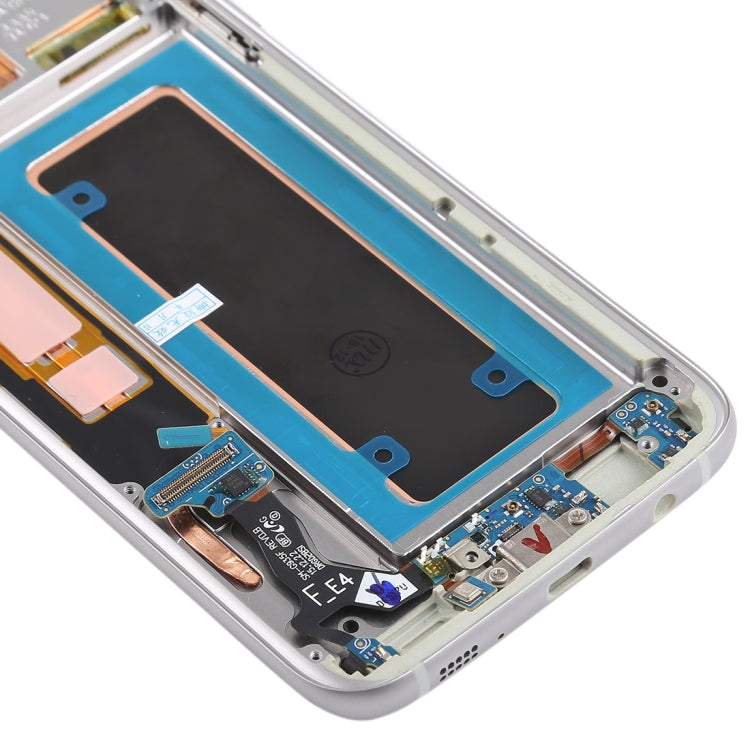Original Super AMOLED Material LCD Screen and Digitizer Full Assembly(with Frame / Charging Port Flex Cable / Power Button Flex Cable / Volume Button Fl...