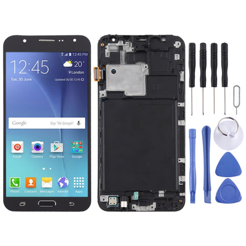 Schermo LCD in materiale TFT e digitalizzatore assemblaggio completo con cornice per Galaxy J7 (2015) / J700F, For Galaxy J7 (2015) (TFT Material), For Galaxy J7 (2015) with Frame,TFT