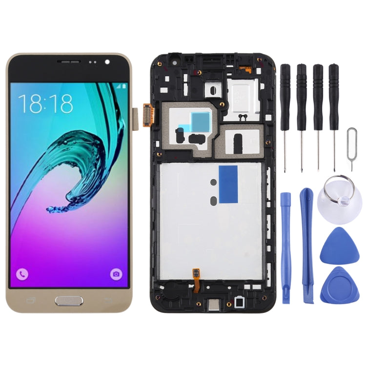 TFT Material LCD Screen and Digitizer Full Assembly with Frame for Galaxy J3 (2016) / J320F, For Galaxy J3 (2016) (TFT Material)                        ...