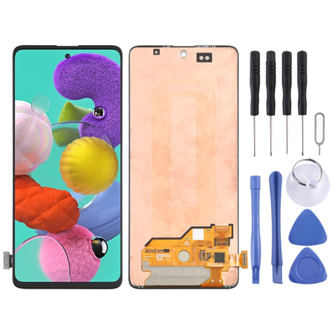 Schermo LCD originale in materiale Super AMOLED e digitalizzatore assemblaggio completo per Galaxy A51 4G, For Samsung Galaxy A51 4G (Original )