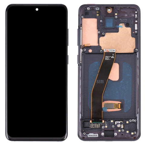 Schermo LCD e digitalizzatore in materiale AMOLED dinamico originale assemblaggio completo con cornice per Samsung Galaxy S20 4G SM-G980, For Samsung Galaxy S20 4G(Frame), For Samsung Galaxy S20 4G, For Samsung Galaxy S20 4G (Original)(Blue)