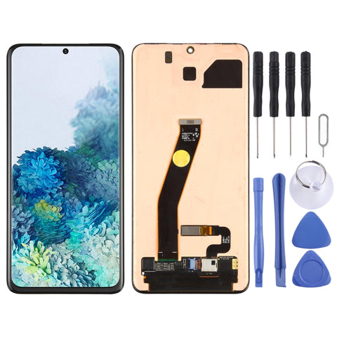 Schermo LCD e digitalizzatore in materiale AMOLED dinamico originale, assemblaggio completo per Galaxy S20 4G, For Samsung Galaxy S20 4G (Original )