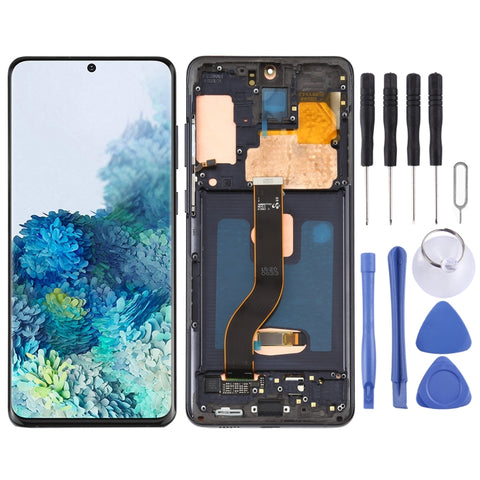 Schermo LCD originale in materiale AMOLED dinamico e digitalizzatore assemblaggio completo con cornice per Galaxy S20+ 4G, For Samsung Galaxy S20+ 4G (Original )