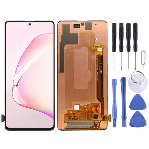 Schermo LCD originale in materiale Super AMOLED e digitalizzatore assemblaggio completo per Galaxy Note10 Lite, For Samsung Galaxy Note10 Lite (Original )