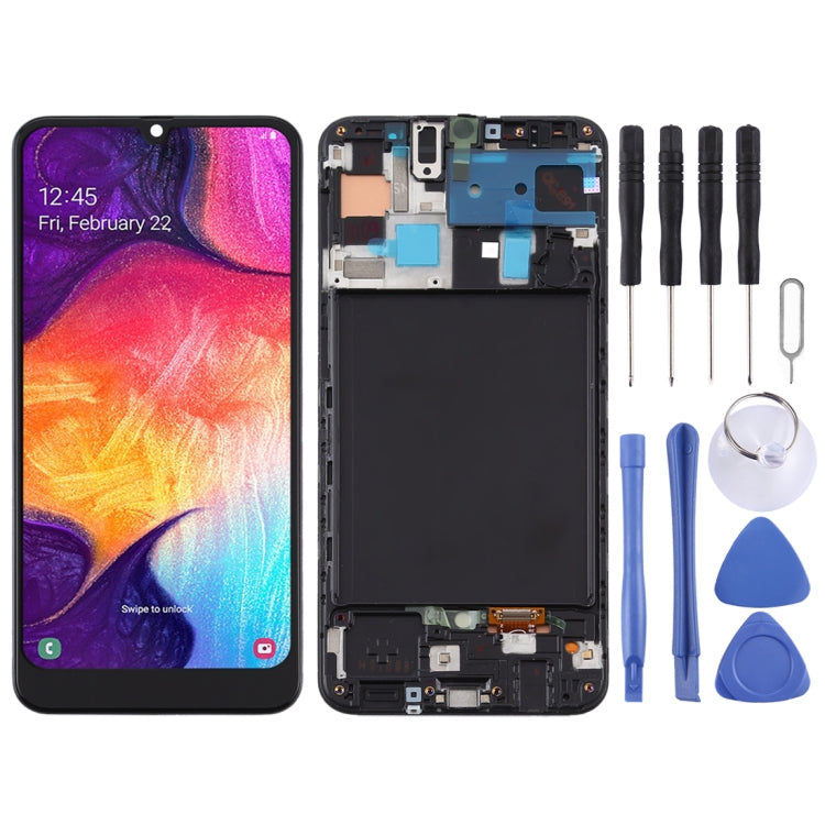 TFT Material LCD Screen and Digitizer Full Assembly With Frame for Samsung Galaxy A50  (Not Supporting Fingerprint Identification)                      ...