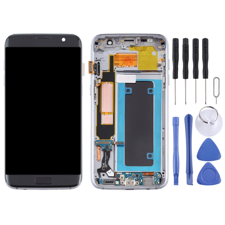 OLED Material LCD Screen and Digitizer Full Assembly With Frame for Samsung Galaxy S7 Edge / SM-G935F, For Samsung Galaxy S7 Edge (OLED)                ...