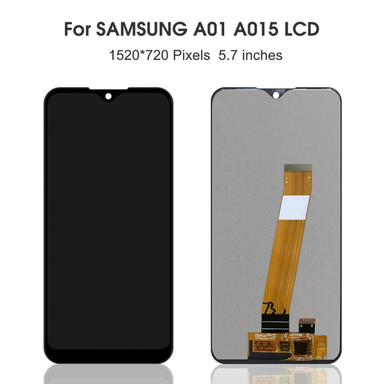 Original PLS TFT Material LCD Screen and Digitizer Full Assembly (Flex Cable Wide) for Samsung Galaxy A01 SM-A015M                                      ...
