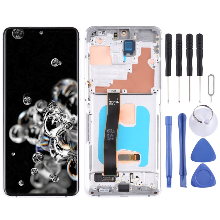 Original LCD Screen and Digitizer Full Assembly with Frame for Samsung Galaxy S20 Ultra 4G/S20 Ultra 5G, For Samsung Galaxy S20 Ultra 4G/S20 Ultra 5G   ...