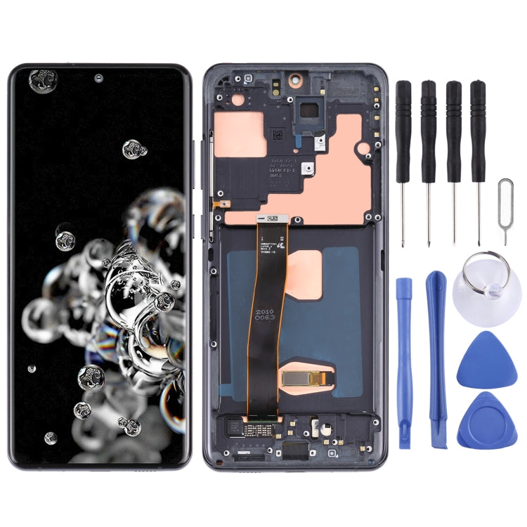 Original LCD Screen and Digitizer Full Assembly with Frame for Samsung Galaxy S20 Ultra 4G/S20 Ultra 5G, For Samsung Galaxy S20 Ultra 4G/S20 Ultra 5G   ...