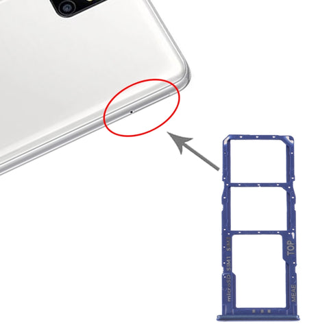 Per Samsung Galaxy M51 SM-M515 Vassoio scheda SIM + Vassoio scheda SIM + Vassoio scheda micro SD, For Samsung Galaxy M51 (dual card), For Samsung Galaxy M51