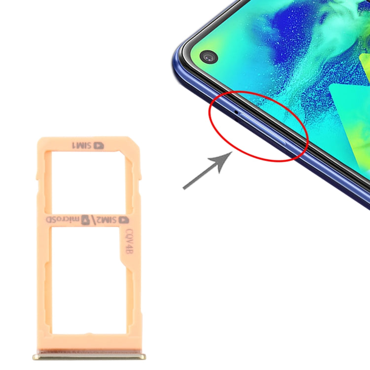 Samsung Galaxy M40 SIM Card Tray - Dual Card Holder in Blue