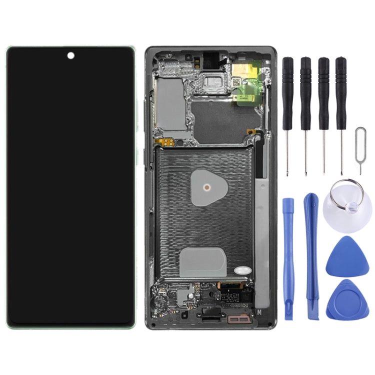 Schermo LCD originale e digitalizzatore assemblaggio completo con cornice per Samsung Galaxy Note20 4G SM-N980                                          ...