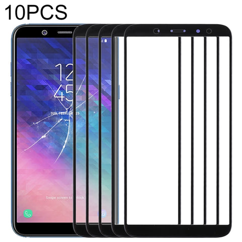 Per Samsung Galaxy A6 (2018) Lente in vetro esterna per schermo anteriore da 10 pezzi, For Samsung Galaxy A6 (2018)