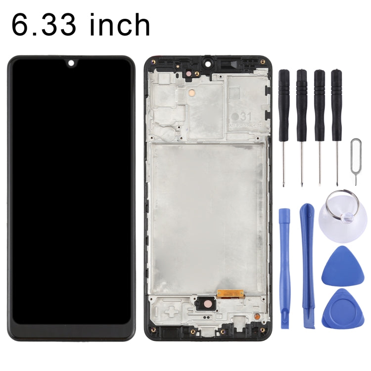 Schermo LCD in materiale OLED e digitalizzatore assemblaggio completo con cornice per Samsung Galaxy A31 SM-A315 (6,33 pollici)                         ...