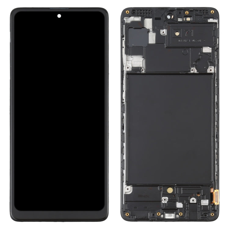 Schermo LCD in materiale OLED e digitalizzatore assemblaggio completo con cornice per Samsung Galaxy A71 SM-A715 (6,39 pollici)                         ...