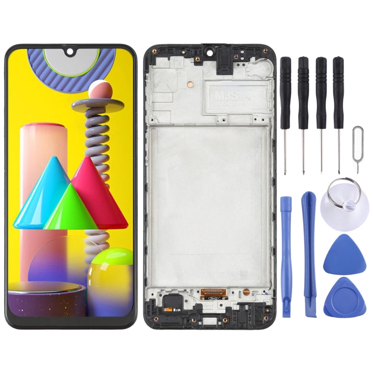 Schermo LCD in materiale OLED e digitalizzatore assemblaggio completo con cornice per Samsung Galaxy M31 / Galaxy M31 Prime SM-M315                     ...