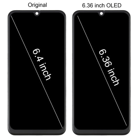 Schermo LCD in materiale OLED e digitalizzatore assemblaggio completo con cornice per Samsung Galaxy A50 SM-A505, For Samsung Galaxy A50 (6.36 inch OLED)