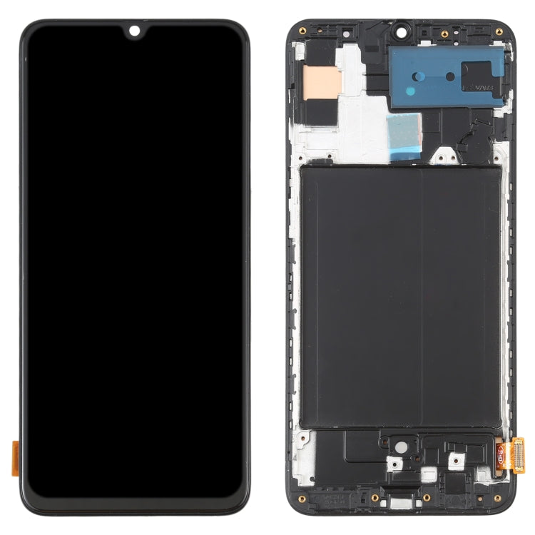 Schermo LCD in materiale OLED e digitalizzatore assemblaggio completo con cornice per Samsung Galaxy A70 SM-A705 (6,7 pollici)                          ...