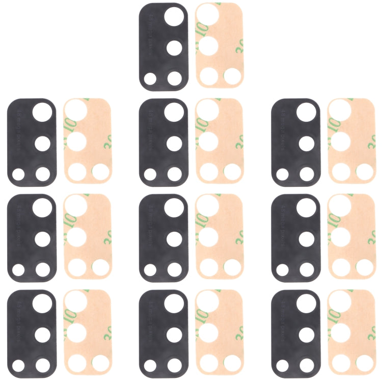 For Samsung Galaxy M21 SM-M215 10pcs Back Camera Lens, For Samsung Galaxy M21