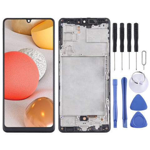 Écran LCD en matériau TFT et numériseur, assemblage complet avec corniche pour Samsung Galaxy A42 5G SM-A426, non pris en charge l'identification de l'empreinte numérique, pour Samsung Galaxy A42 5G (TFT)