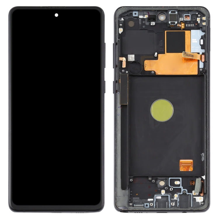 Schermo LCD originale in materiale Super AMOLED e digitalizzatore assemblaggio completo con cornice per Samsung Galaxy Note10 Lite                      ...