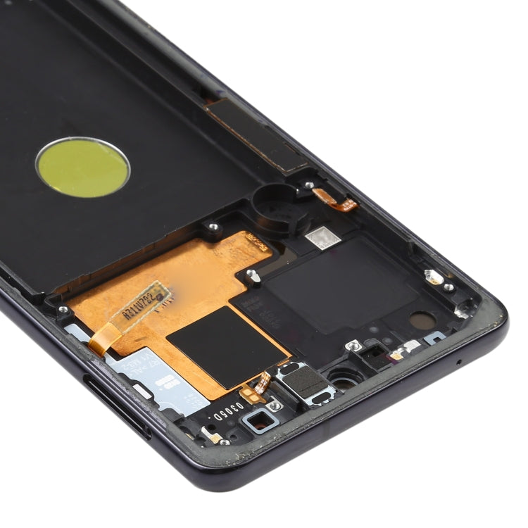 Schermo LCD originale in materiale Super AMOLED e digitalizzatore assemblaggio completo con cornice per Samsung Galaxy Note10 Lite                      ...