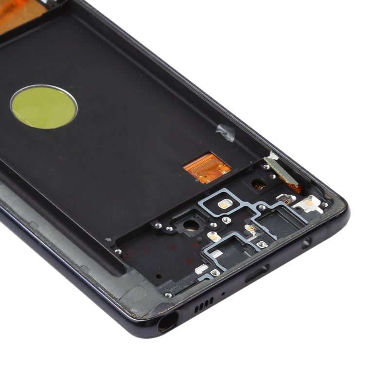 Schermo LCD originale in materiale Super AMOLED e digitalizzatore assemblaggio completo con cornice per Samsung Galaxy Note10 Lite                      ...